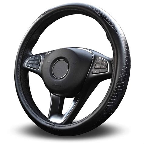 real leather steering wheel wrap